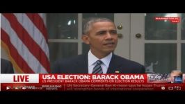 سخنان باراک اوباما بعد پیروزی دونالد ترامپ