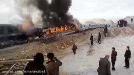 برخورد مرگبار دو قطار در ایستگاه هفت خوان سمنان