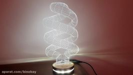 بالبینگ پیکو طرح مارپیچ چراغ خواب سه بعدی