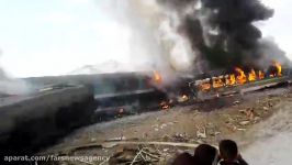 فوریتصادف دو قطار درجاده مشهد 30نفر کشته شدند