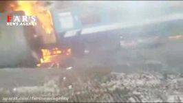 فوری فیلم در آتش سوختن مسافران قطار تبریز به مشهد