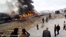 تصادف مرگبار دو قطار در استان سمنان