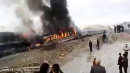 برخورد 2 قطار در سمنان تعدادی کشته مجروح برجا گذاشت