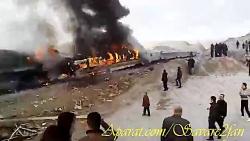حادثه غم انگیز تصادف مرگبار قطار تبریز مشهد در سمنان
