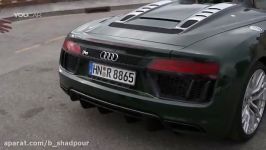 تست رانندگی  آئودی R8 V10 Spyder مدل 2017