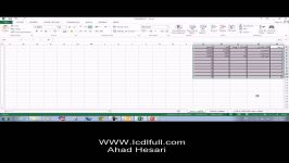 آموزش تصویری اکسل Excel2013  طراحی یک فاکتور 