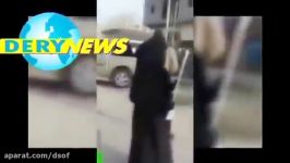 شلاق زدن 4 زن در دیرالزور توسط داعش در ملا عام