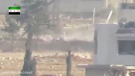 شلیک موشک تاو تروریست سوری به تجمع نیروهای ارتش سوریه
