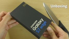 جعبه گشایی Galaxy S7 Edge رنگ طلایی