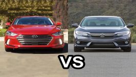  2017 Hyundai Elantra Vs 2016 Honda Civic Sedan  DESIGN 