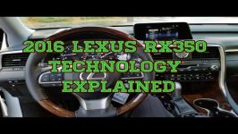  2016 Lexus RX350 In Vehicle Technology Tutorial 