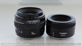 Canon 50mm 1.4 VS 1.8 STM مقایسه لنزهای 50 میلیمتر کنون