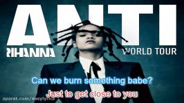 Rihanna  Love on the Brain Lyrics Video