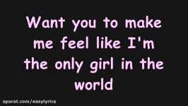 Rihanna  Only Girl In The World Lyricson screen