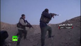 درگیری شدید ارتش سوریه داعش در نزدیکی پالمیرا، سوریه