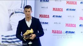 Cristiano Ronaldo Receives his Third Golden Boot Award