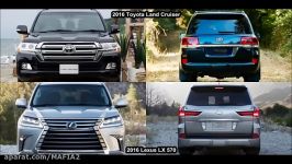 2016 Lexus LX 570 Vs 2016 Toyota Land Cruiser  DESIGN