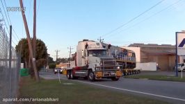 Huge transporter wide load oversize load biggest transport in the world