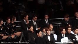 141203 Applying lip balm EXO D.O. KAI Chanyeol Baekhyun 2014 MAMA in Hong Kong