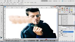 How to create smoke dispersion effect in Adobe® Photoshop® software