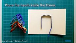 چجوری کارت پستال قلب دو قلو درست کنیم ؟