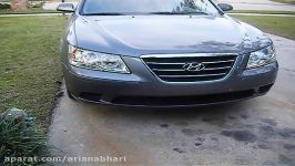 Hyundai Sonata Custom LED angel eyes headlights