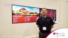 Signagelive at ISE 2015  LG webOS HMTL5 Menu Boards