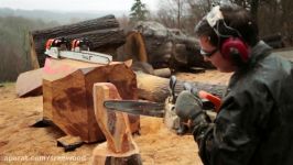 Chainsaw Carving with wood sculptor Dave Lucas