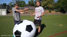 Funny Football Challenges with XXL BALL