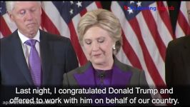 آموزش زبان انگلیسی اخبار Clinton Concession Speech