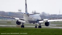 فرود تماشایی خلبان ایرباس A300 ایران ایر