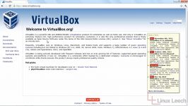 Installing linux in virtualbox