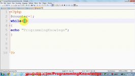 PHP Tutorial for Beginners 13 # While and Do While Loop in PHP