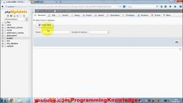 PHP Tutorial for Beginners 29 # Creating First MySQL Database With phpMyAdmin