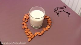 طرز تهیه شیر بادام اورگانیک خانگی
