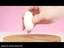 روش تکنیکی برای پوست کندن تخم مرغ آبپز