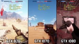 مقایسه GTX 970 GTX 1070 GTX 1080 در Battlefield 1