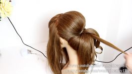 Bridal wedding updo. Hairstyles for long hair tutorial