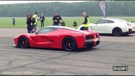 Ferrari LaFerrari Vs Nissan GTR Drag Race  DRAGINFO