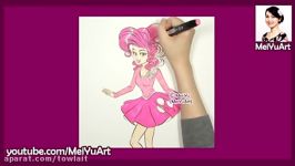 How I Draw My Little Pony Pinkie Pie as a HUMAN  MeiYuArt