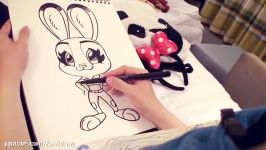 How to Draw a Judy Hopps Zootopia from my Disney World Hotel  Fun2draw