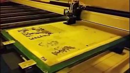 PRINTING TEXTILE INDUSTRY Plotter process flat screen