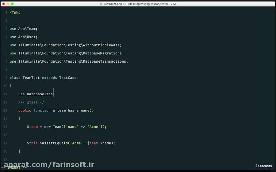 دانلود آموزش Unit Test برنامه های PHP بوسیله Laravel...