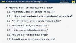 A Position Based or Interest Based Negotiation