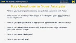 Analyzing the Negotiation