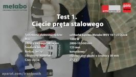 Test szlifierki kątowej Metabo WEV 10 125 Quick