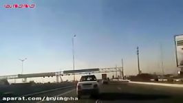 تعقیب گریز جذاب پلیس خودروی فراری در تهران