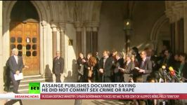 ‘Sex was consensual’ Assange reveals ‘denial of rape’ claims given to Swedish prosecutor