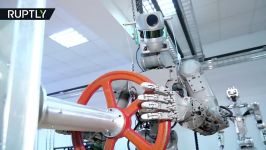 Cyber cosmonaut or rescue robot Russian android Fedor passes various tests