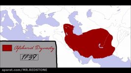 Rise and Fall Afsharid Dynasty Every YearMAP